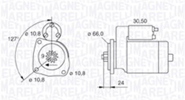 MAGNETI MARELLI Стартер 063721242010